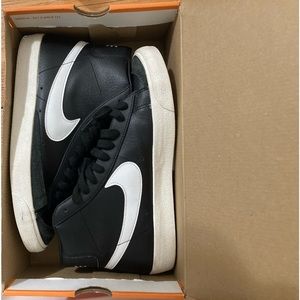 Nike Blazer High Black, size 9.5 men slightly used box include